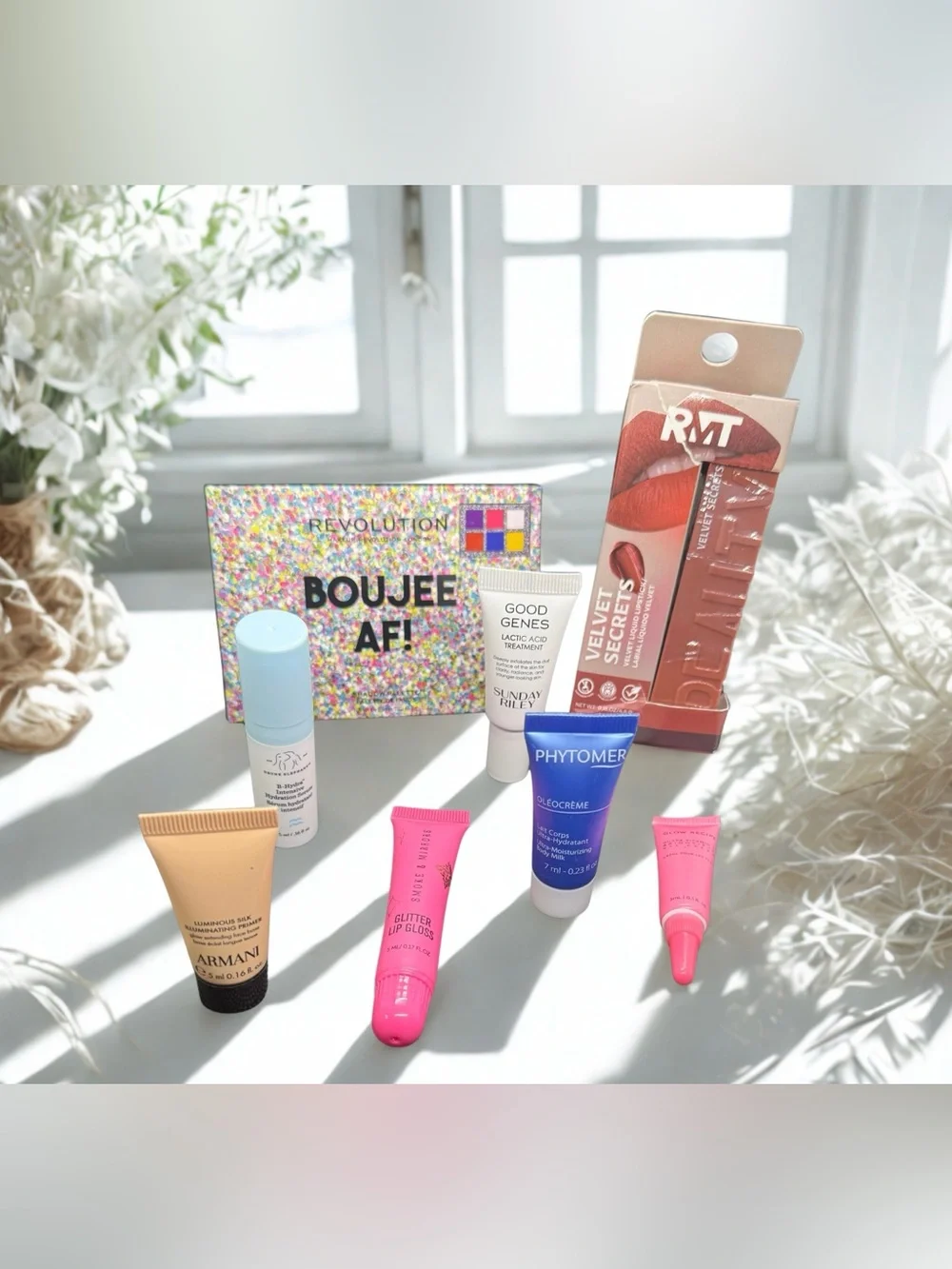 🩷DRUNK ELEPHANT, REVOLUTION, GLOW RECIPE & MORE🩷8-Piece Beauty Bundle/NIP